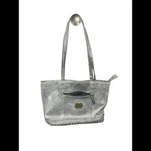 BOC Born Concept Faux Leather Shoulder Purse Handbag in Gray & Black